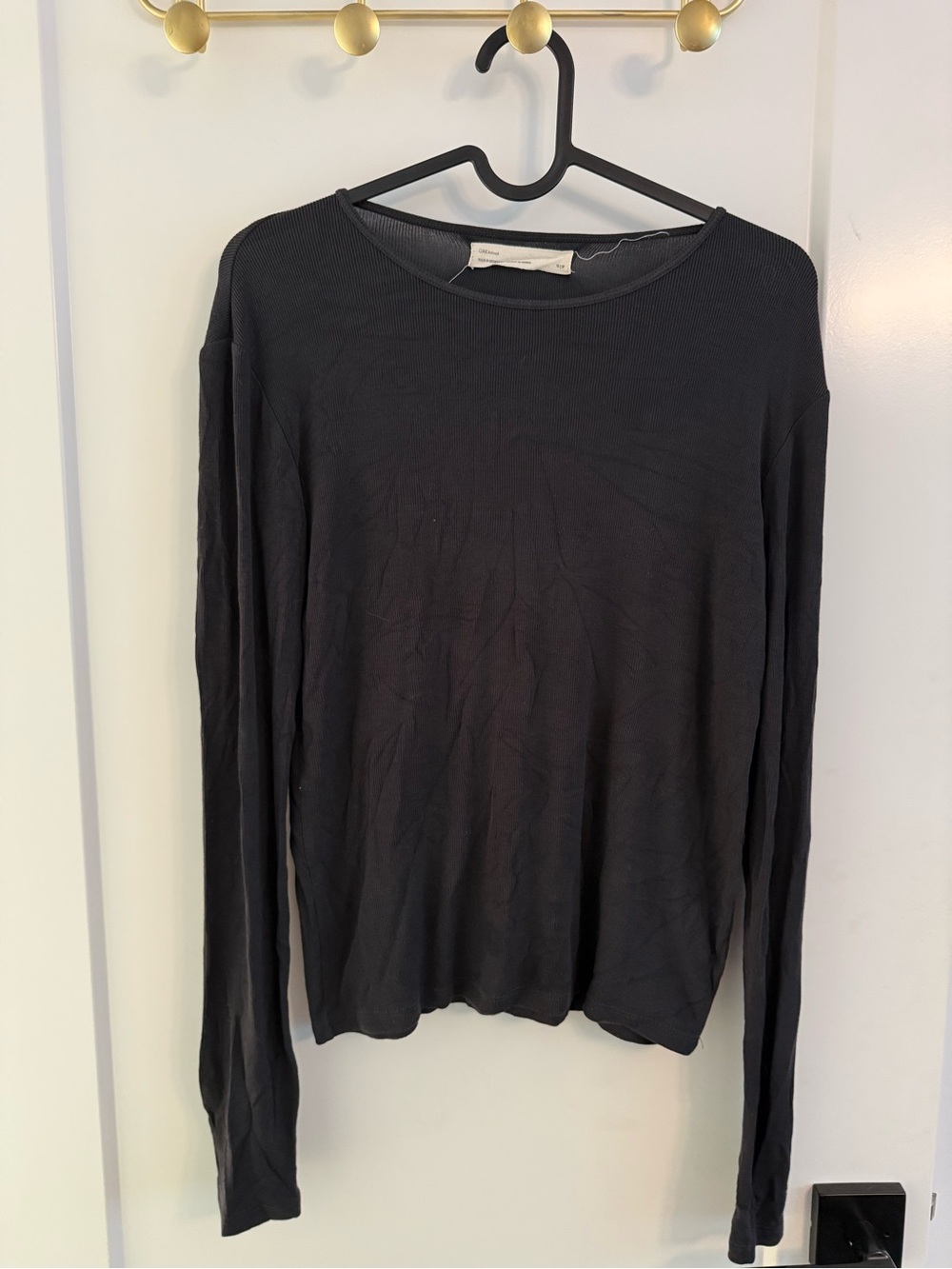Oak + Fort Sleeve Crewneck Top